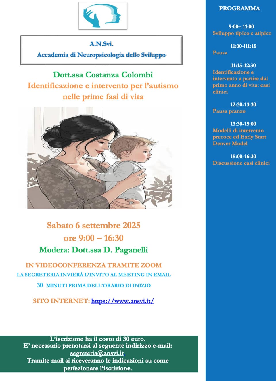 Identificazione e intervento per l’ autismo nelle prime fasi di vita